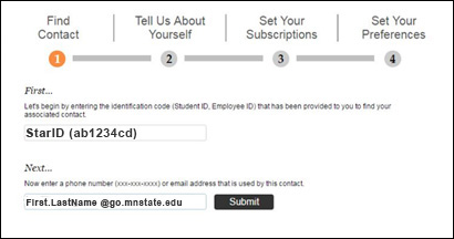 Enter your Email Address in the Dragon Alert Portal