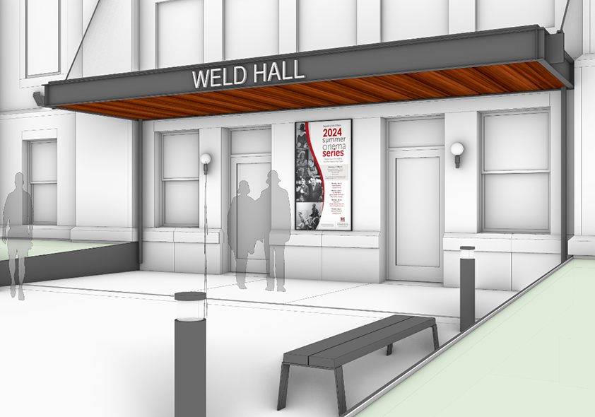 Rendering of Weld Hall North Entrance Renovation
