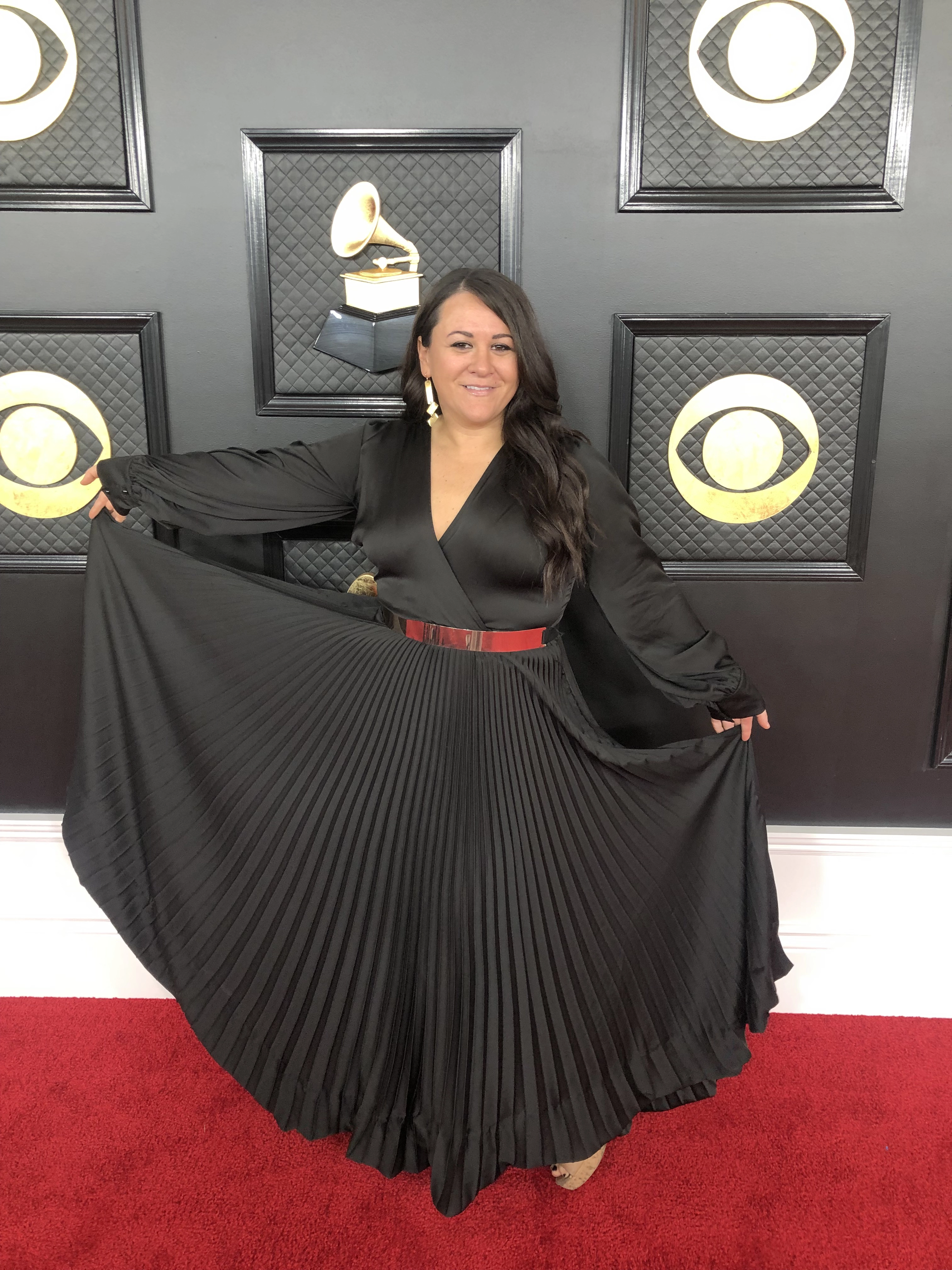 Dawn Delvo on the 2020 GRAMMYs red carpet