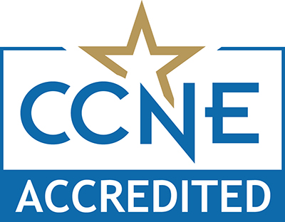 Commission on Collegiate Nursing Education accredited logo